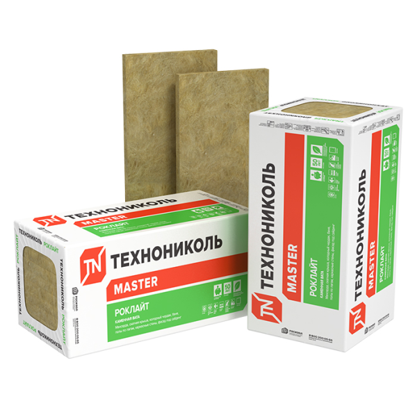 Технониколь Роклайт, 100х600х1200 мм, 2.88 м², 0.288 м³ уп