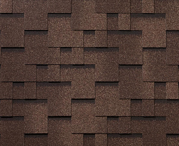 Битумная черепица RoofShield, Премиум, модерн цвет: лесной орех, 3 м² / уп.