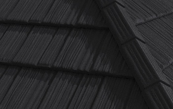 Композитная черепица Gerard Shake, 1250х371 мм цвет: Deep black