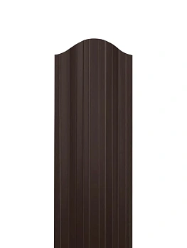 ММТ Штакетник П-образный, фигурный, 110 мм 0.42 мм, PE-double, RAL 8017