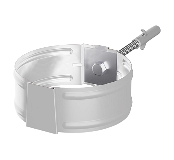 Держатель трубы под саморез Ø150 мм, Металл Профиль Проект, PE, RAL 9003