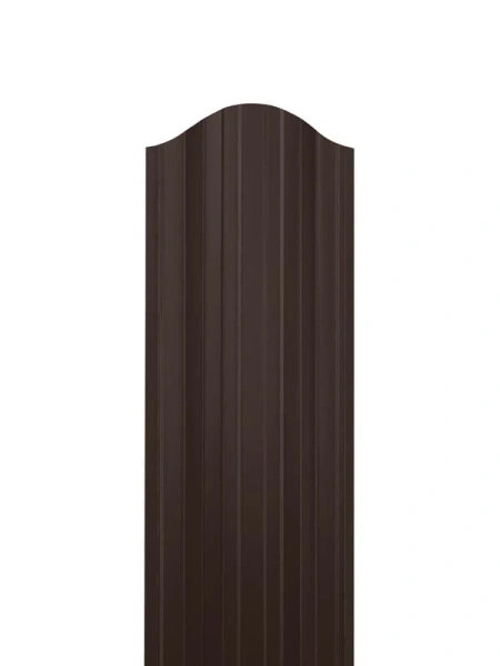 ММТ Штакетник П-образный, фигурный, 110 мм 0.42 мм, PE-double, RAL 8017