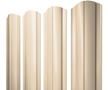 GL Штакетник Круглый, фигурный 0.45 мм, PE, RAL 1015