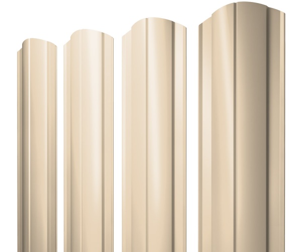 GL Штакетник Круглый, фигурный 0.45 мм, PE, RAL 1015