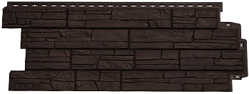 Фасадная панель Grand Line, сланец Classic, цвет: шоколад