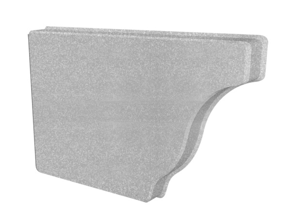 Заглушка левая Vortex Lite, Ø 130 мм, Zn