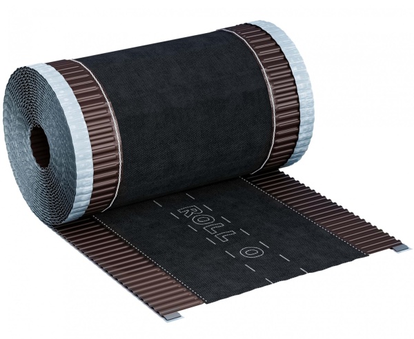 Вентиляционная коньковая лента Eurovent ROLL O 180 мм RAL 8019