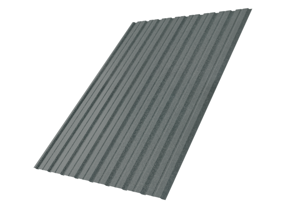 Профилированный лист GL C10 B, 0.7 мм, Zn, zinc