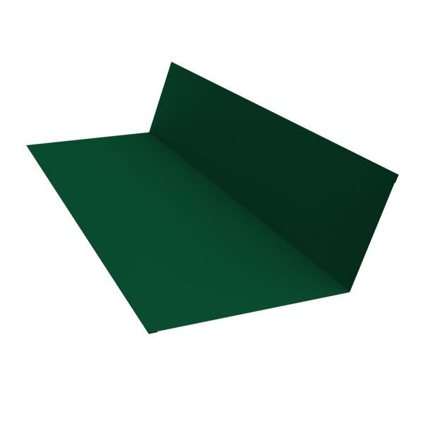 GL Планка примыкания, 150х250 мм 0.5 мм, Satin Matt TX, RAL 6005, L=3000 мм