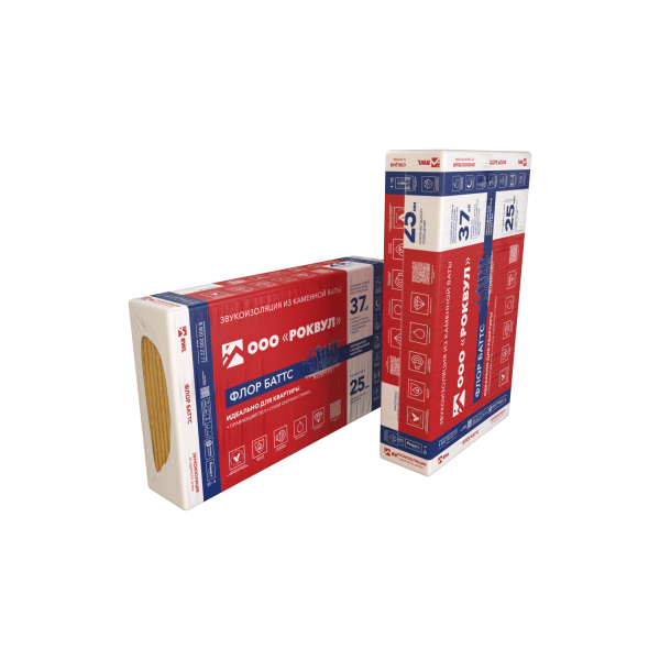 Rockwool, Флор Баттс, 100х600х1000 мм,  1.2 м², 0.12 м³ уп