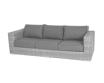 Диван 3-местный из искусственного ротанга, Боно бежевый