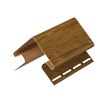 Внешний угол 75/15, Docke, L=3000 мм серия Lux под дерево, цвет: миндаль