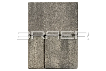 Тротуарная плитка Braer Мозайка 60 мм 200х100, 200х200, 300х200 мм, цвет: Color Mix Туман