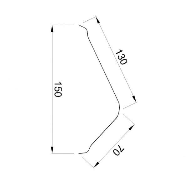 Щипец для Ондулин, L=1035 мм цвет: серый