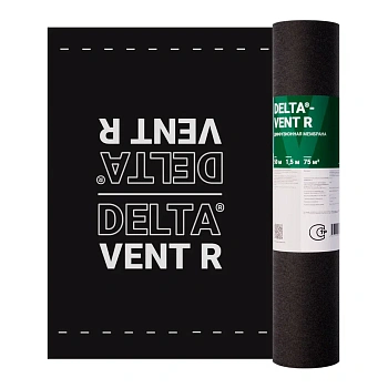 DELTA-VENT R диффузионная мембрана а для укладки на утеплитель и сплошной настил, 75 м²