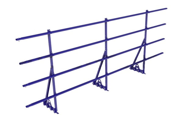 Ограждение кровельное для фальцевой кровли Roofsystems Prestige Master фальц, H=1200 мм RAL 5005, L=3000 мм