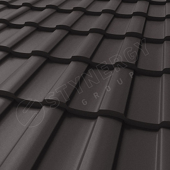 Металлочерепица Stynergy, Stella 0.5 мм, Rooftop Кашемир Matt, RR 32