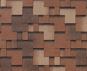 Битумная черепица RoofShield, Классик, модерн цвет: сандаловый, 3 м² / уп.