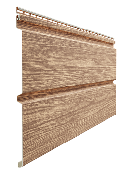 Виниловый сайдинг Docke, Брус D6S, L=3600х300 мм серия Lux Монреаль, цвет: рябина