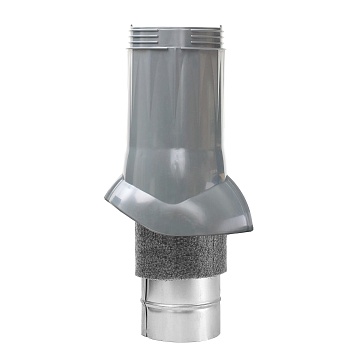 Вентиляционный выход Gervent Static 125/ИЗ/160 мм серебристый