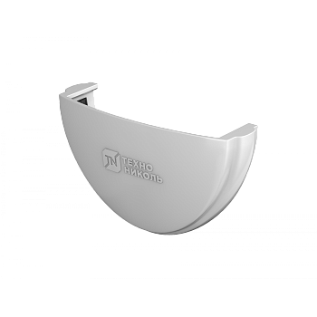 Заглушка желоба, Технониколь пвх, стандарт Ø 125 мм, цвет: белый