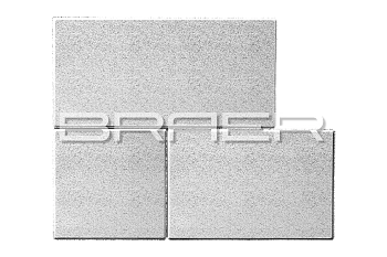 Тротуарная плитка Braer Триада 60 мм 300х300, 450х300, 600х300 мм, цвет: белый