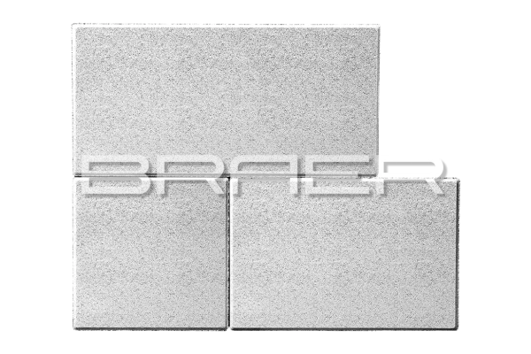 Тротуарная плитка Braer Триада 60 мм 300х300, 450х300, 600х300 мм, цвет: белый