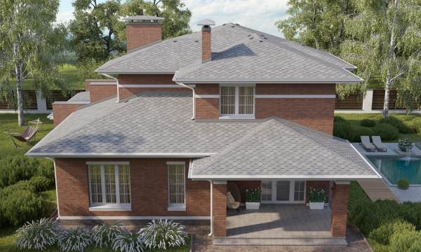 Битумная черепица Tegola Business Unica, Veneto цвет: granito 454, 2.86 м² / уп.