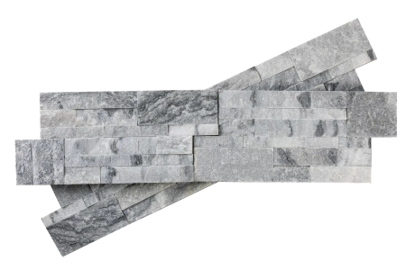 Мрамор, 3D панель из камня, 350х180 мм, Modern Cloudy Grey