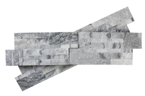 Мрамор, 3D панель из камня, 350х180 мм, Modern Cloudy Grey