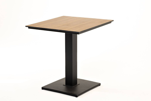 Стол из HPL квадратный 70х70 см, Каффе цвет: дуб