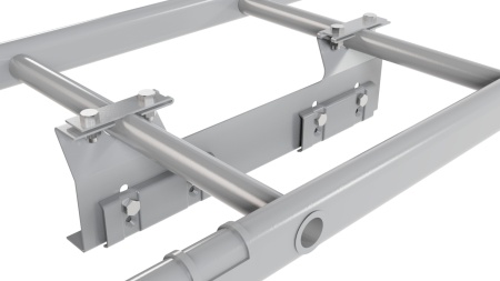 Лестница кровельная Borge, для фальцевой кровли, L=2700 мм RAL 7004