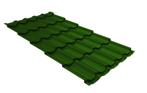 Профиль волновой Grand Line квинта плюс 0.45 мм, PE, RAL 6002