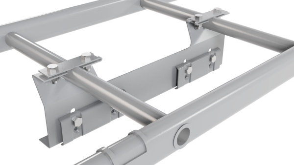 Лестница кровельная Borge, для фальцевой кровли, L=2700 мм RAL 7004