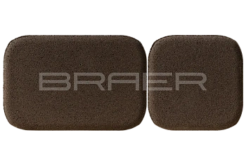 Тротуарная плитка Braer Классико Дуо 40 мм 115х115, 172х115 мм, цвет: коричневый