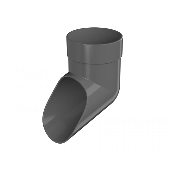 Слив трубы, Технониколь, оптима Ø80 мм, цвет: серый