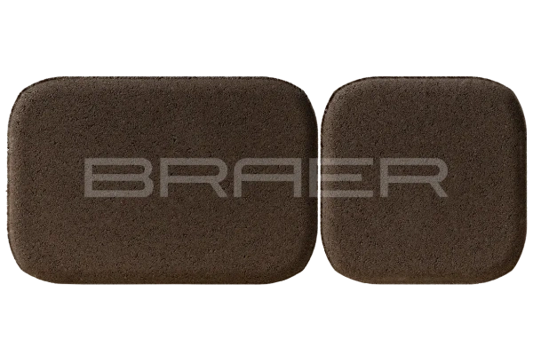 Тротуарная плитка Braer Классико Дуо 40 мм 115х115, 172х115 мм, цвет: коричневый