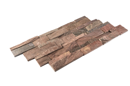 Кварцит, 3D панель из камня, 600х150 мм, Natural Copper