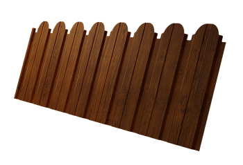 Профилированный лист GL C10 B, фигурный, 0.45 мм, Print-Double Elite, Golden Wood