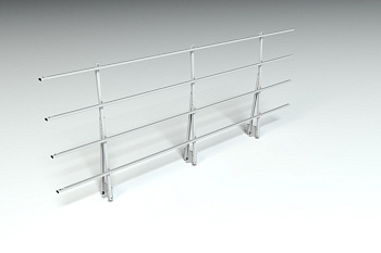 Ограждение кровельное на парапет Roofsystems Elite, H=1200 мм RAL 7004, L=3000 мм