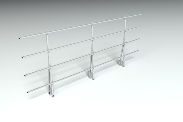 Ограждение кровельное на парапет Roofsystems Elite, H=1200 мм RAL 7004, L=3000 мм