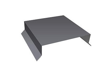 GL Парапетная крышка прямая 0.45 мм, Drap TX, RAL 7004, 150 мм, L=2000 мм