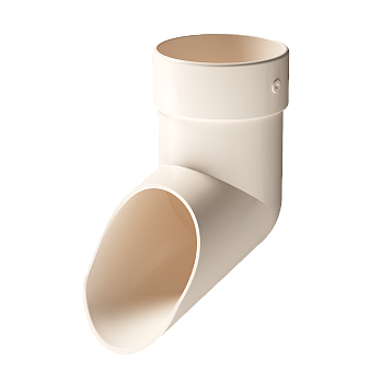Отвод трубы, Docke Lux, Ø100 мм, цвет: латте