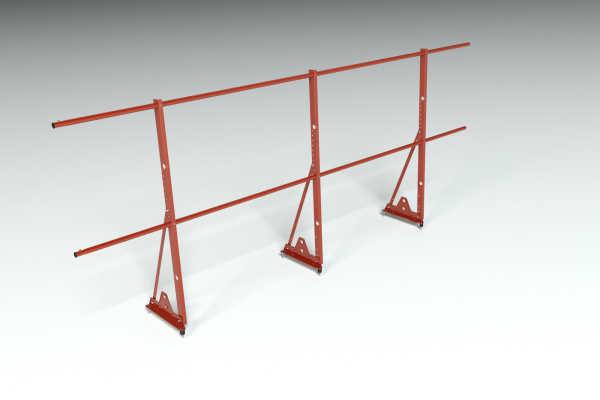 Ограждение кровельное, универсальное Roofsystems Econom Smart, H=1200 мм RAL 3009, L=3000 мм