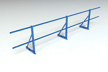 Ограждение кровельное для фальцевой кровли Roofsystems Econom фальц, H=600 мм RAL 5005, L=3000 мм