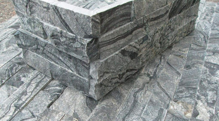 Мрамор, 3D панель из камня, 600х150 мм, Classic Woody Grey, 6 шт/уп