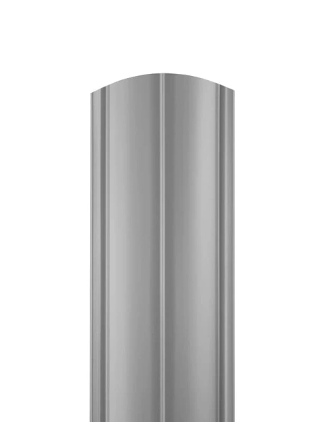 ММТ Штакетник Полукруглый, фигурный, 122 мм 0.42 мм, PE-double, RAL 7004