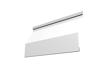 Ламель для забора жалюзи, Milan Slim 0.45 мм, PE, RAL 9003