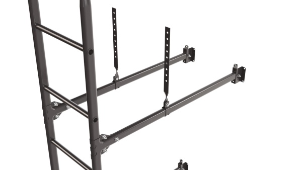 Фасадная лестница Borge, верхняя секция, L=2700 мм RAL 8019