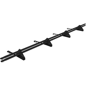 Снегозадержатель для натуральной черепицы Roofsystems Prestige натур 4 опоры, 2 трубы, овал 45х25, L=3000 мм, RAL 7016